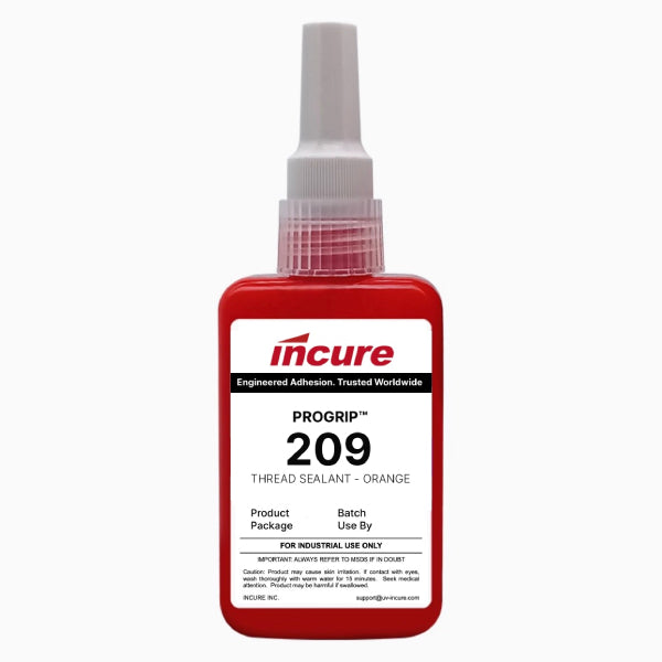 Incure ProGrip™ 209 Hydraulic and Pneumatic Thread Sealant – 50ml / 250ml