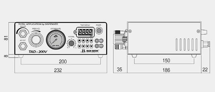 TAD-200V Double Action Precision Fluid Dispenser (Drip-Free Control)