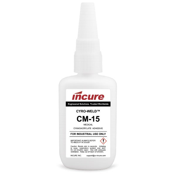 Incure Cyro-Weld™ CM-15 Ultra-Fast, Low-Viscosity Medical Cyanoacrylate Adhesive