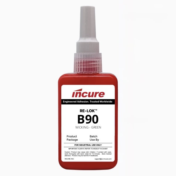 Incure Re-Lok™ B90 Green Threadlocking Adhesive (Wicking Grade) – 50ml / 250ml