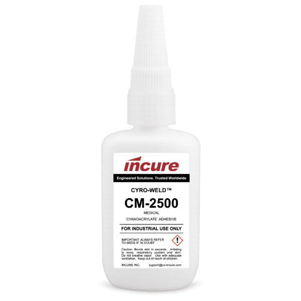 Incure Cyro-Weld™ CM-2500 Ultra-High Strength, High-Viscosity Medical Cyanoacrylate Adhesive – 20g / 500g