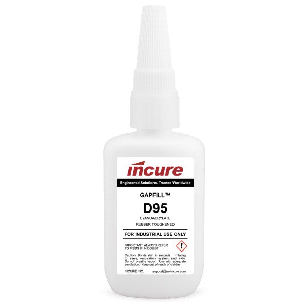 Incure GapFill™ D95 General-Purpose Instant Adhesive for Quick and Strong Bonds – 20g / 500g