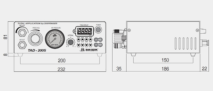 TAD-200S Precision Fluid Dispenser Controller