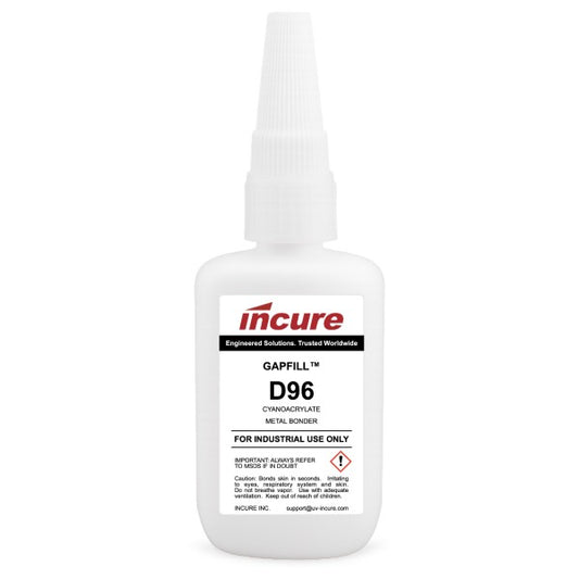 Incure GapFill™ D96 General-Purpose Rubber Bonder for Strong, Clear Bonds – 20g / 500g