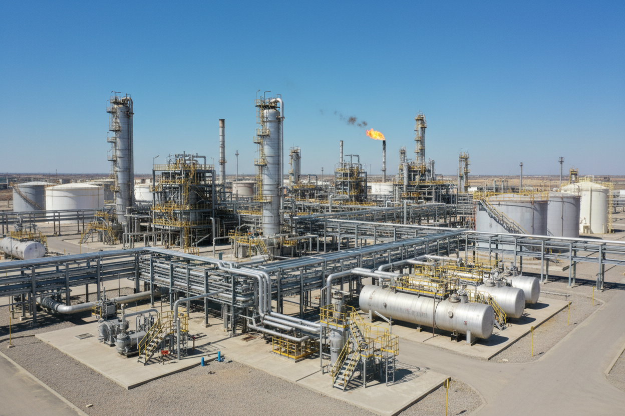 oil and gas plant