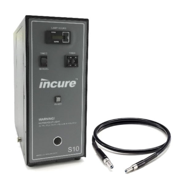 Incure S10 High Intensity UV Light Curing Spot Lamp (includes a pair goggles with single pole lightguide)
