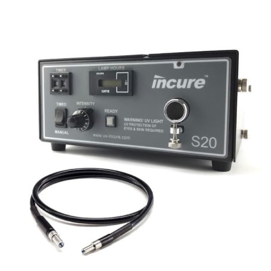 Incure S20 Ultra High Intensity UV Light Curing System (includes a pair goggles with single pole lightguide)
