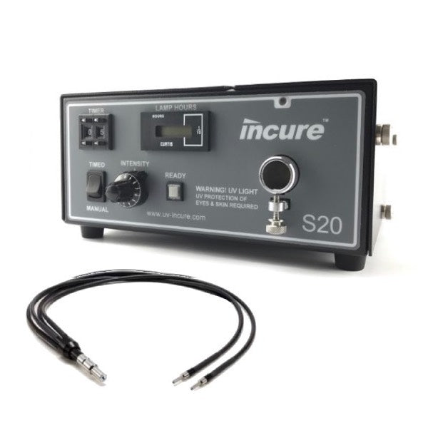 Incure S20 Ultra High Intensity UV Light Curing System (includes a pair goggles with two pole lightguide)