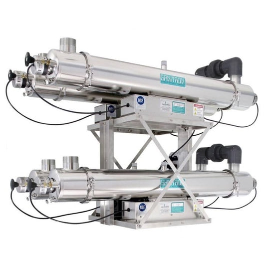 SANITRON® UV Water Purifiers 83–416 GPM - Multi-Chamber Models (Lamps / Quartz Sleeves Included)